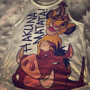 Hakuna Matata T-shirt with Pumbaa and Timon Tank